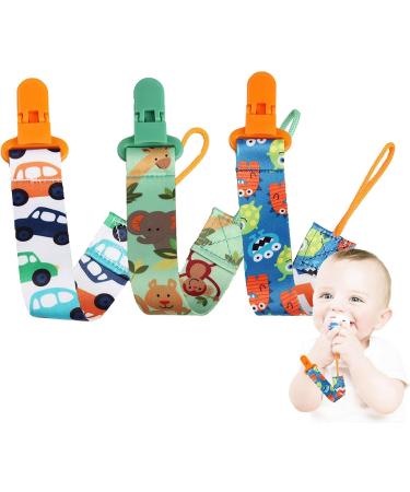 Yatlouba Baby Pacifier Clips | Fabric Pacifier Clamps for Girls & Babies | Secure & Durable Bite Toys - Buy Online on SooperMarket.com