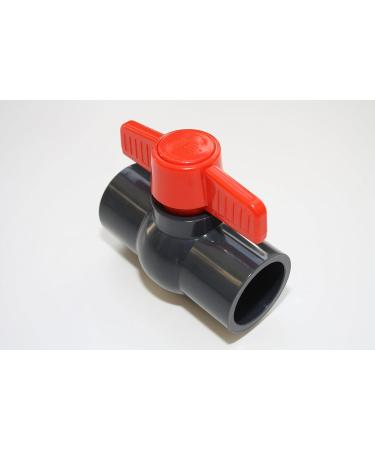Buy 32mm PVC-U Ball Valve with 2 Adhesive Sockets - 10 Bar DIN 8063 for International Shipping - Buy Online on SooperMarket.com