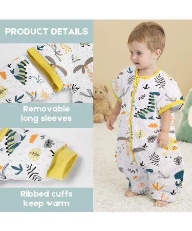 ChicSky Baby Sleeping Bag with Legs 3.5 Tog | Winter Organic Cotton | 18-36 Months | Dinosaur Design - Buy Online on SooperMarket.com
