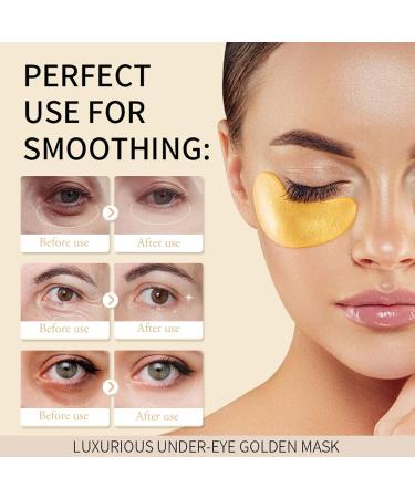 24k Gold Under Eye Patches - 30 Pcs Collagen Gel Eye Masks for Fine Lines & Dark Circles | Beauty & Personal Care - Buy Online on SooperMarket.com