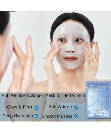 INSKIN Collagen Face Mask Overnight Bodance Collagen Mask Collagen Mask Overnight Collagen Deep Hydrating Mask Face Masks Skincare Improve Moistur Elasticity and Wrinkle - Buy Online on SooperMarket.com