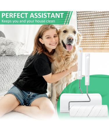 ONLYESH 360 Leaves Foot Roll - 16cm Lint Roller for Cat Hair Sofa Bed & Carpet | 4 Rolls 90 Sheets Each - Perfect for Pet Owners! - Buy Online on SooperMarket.com