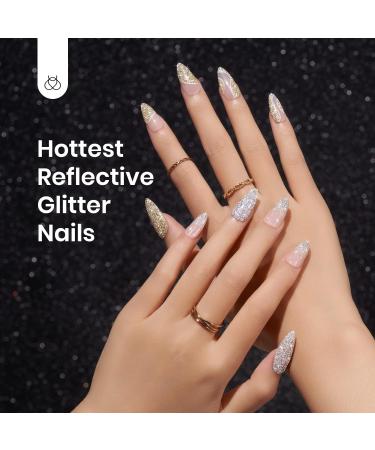 Beetles Reflective Glitter Gel Nail Polish Kit - 6 Holographic Colors for Sparkling Manicures - Buy Online on SooperMarket.com