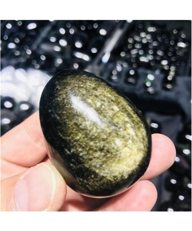 Crystal Natural Gold Obsidian Stones Eyes Play with Ornaments 4-5cm 1pc - Buy Online on SooperMarket.com