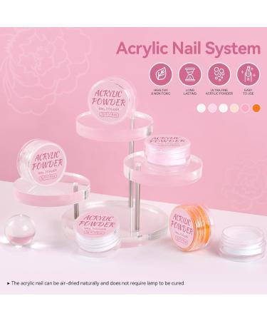 Coscelia Pink Acrylic Powder 2g Professional Acrylic Nail Powder Polymer for 3D French Nail Manicure Extension Nail Carving Beauty Gifts Long-Lasting No Need Nail Lamp Color-ya03-021 - Buy Online on SooperMarket.com