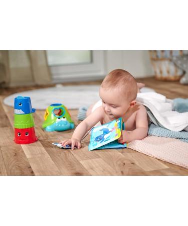 Simba ABC Magic Bath Book - Color Change Pictures Squeaker Pendant 8 Pages (13x13cm) | Ideal for Babies 6 Months+ - International Shipping Available - Buy Online on SooperMarket.com