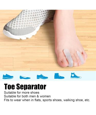 Toe Separators 8-Pack | Gel Spreader & Spacers for Hammer Toe Relief | Smooth Iron Big Toe Alignment Comfortable Correction - Buy Online on SooperMarket.com