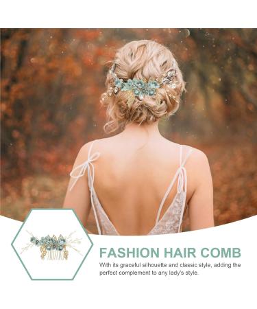 Healeved Crystal Flower Wedding Hair Comb - Hair Combs Hair Accessories for Women Green Bridesmaid Bridal Hair Accessories for Wedding Prom Birthday Party - Hair Accessories Wedding Guest - Buy Online on SooperMarket.com