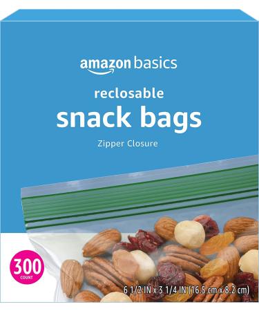 Amazon Basics Snack Storage Bags 300 Count - Best Quality Snacking Solution for On-The-Go - Previously Solimo - Buy Online on SooperMarket.com