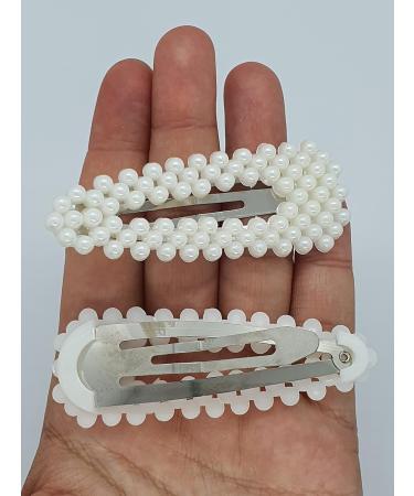 2 Pcs Pearl Hair Clips Hair Clips for Women Girls Hair Barrettes Hairpins Headwear (Z2PEADIY) - Buy Online on SooperMarket.com
