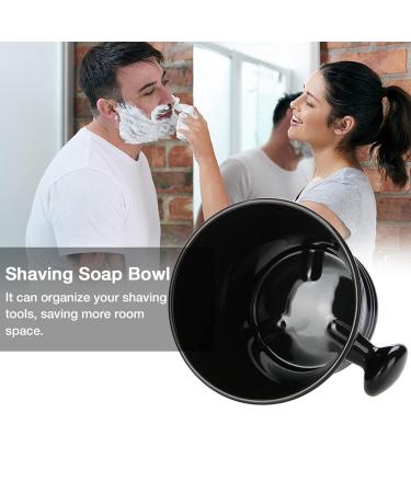 Pilipane Black Shaving Bowl with Handle | Durable Gunfire Design | Ideal for Razor Cream Soap | Travel-Friendly Wide Mouth | Perfect for Barbershop & Home Use - Buy Online on SooperMarket.com