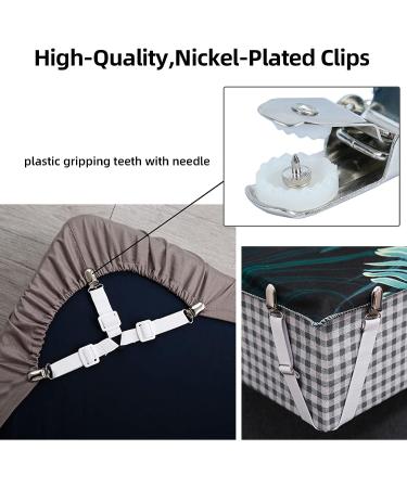 MELOTOUGH 1 Inch Plated Suspender Clips Pacifiers Clips with Plastic Gripping Teeth(5 PCS) - Buy Online on SooperMarket.com