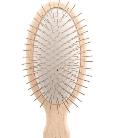 Chris Christensen 27mm Oval Pin Brush - Original Series | Professional Grooming Tool with Stainless Steel Pins and Beech Wood Body - Buy Online on SooperMarket.com