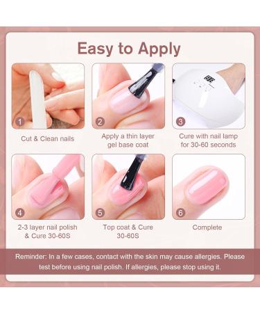 Shining She Gel Nail Polishes Set - 10 Colors Nude Pink White Champagne Brown Glitter Gold - Soak-Off UV/LED - 8ML Nude Brown Gift Set for Nail Art Salon & Home DIY - Buy Online on SooperMarket.com