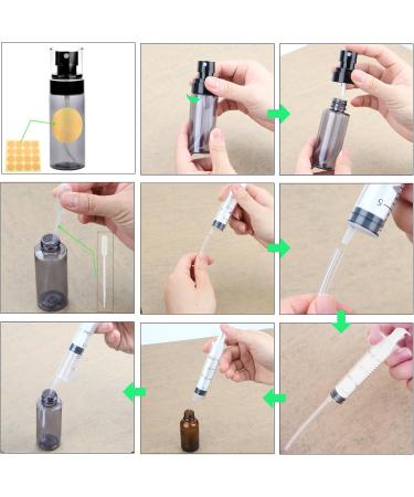 Dkbt Spray Bottle Set - 4 Pack Small 60ml White Fine Mist Atomizers - Empty Plastic Mini Spray Bottles for Perfume & Water - Ideal for Travel - Buy Online on SooperMarket.com