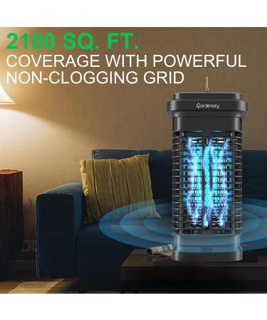 Gardenary Bug Zapper 20W | 4200V Electric Mosquito Killer for Indoor/Outdoor Use | Waterproof Fly Zapper | Electronic Mosquito Lamp for Patio, Home, and Backyard - Buy Online on SooperMarket.com