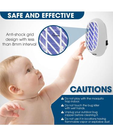 2 Packs Bug Zapper Indoor Plug in Fly Zapper Electric Fly Traps Indoor for Home Use Fruit Fly Traps Indoor Living Room Kitchen Bedroom - Buy Online on SooperMarket.com