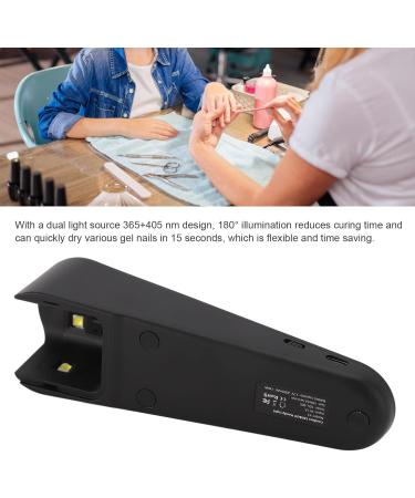 Small Nail Lamp 8W Portable 365+405nm Handheld Nail Lamp for Home Single Nail Care (Black) - Buy Online on SooperMarket.com