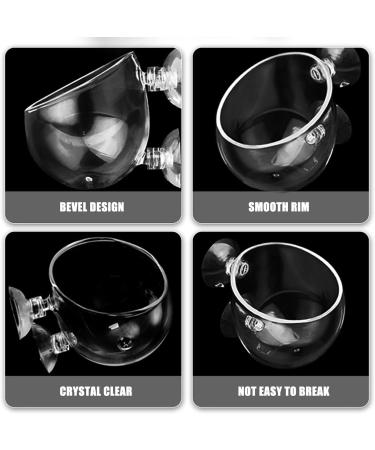 Delamiya 4-Piece Aquarium Plant Pots - Decorative Crystal Glass & Suction Cups for Lively Aquatic Displays - Buy Online on SooperMarket.com