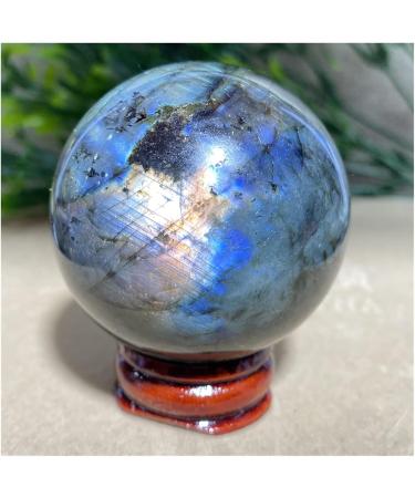 Yellow Purple Light Labradorite Balls Stone Natural Crystals Blue Wicca Minerals Ornaments Home Decoration 1pc (Color : 140-150g) - Buy Online on SooperMarket.com
