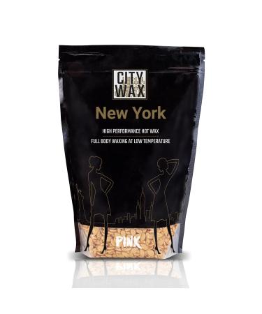 PINK Cosmetics - CITY WAX New York 1 kg - Gentle full body waxing with wax beads in professional quality 1 kg (1 pack) New York