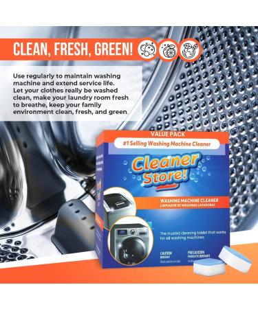Instantly Fresh Washing Machine Cleaner Tablets - Deep Cleaning for Front Load & Top Load Washers (20 Count) - Buy Online on SooperMarket.com