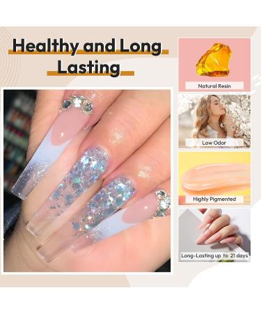 JOSLOVE 60ML Clear Poly Extension Gel for Nails - Salon Quality Builder Gel for Easy DIY at Home - Buy Online on SooperMarket.com