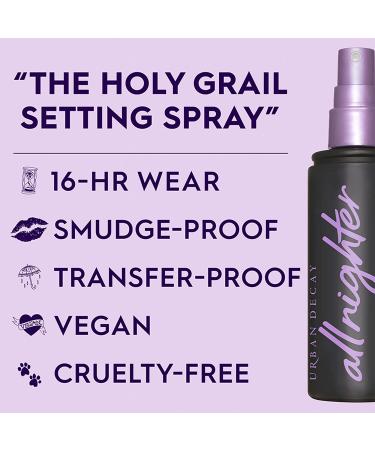 Urban Decay All Nighter Long-Lasting Makeup Setting Spray - 16-Hour Award-Winning Finish - Oil-Free, Non-Drying Formula - 4.0 fl oz - Buy Online on SooperMarket.com