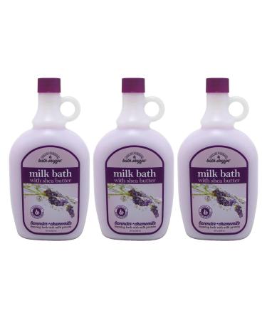 Village Nat. Bath Milk Bath Ultra-Moist Lavendr/Chamo 28 Ounce (828ml) (3 Pack)