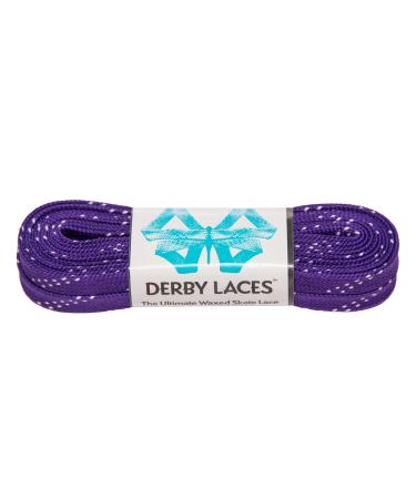 Derby Laces Purple - Flat, 10mm Wide, for Boots, Skates, Roller Derby, and Hockey Skates 84 Inch / 213 cm