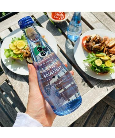 Clearly Canadian Mountain Blackberry Sparkling Spring Water - 12 Bottles x 325mL Case, Natural & Carbonated Seltzer Water - Buy Online on SooperMarket.com