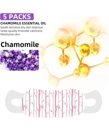 ProChosen 5 Packs Steam Eye Mask Warming Eye Mask Self Heating Eye Mask Sleep Mask Heated Eye Mask for Dry Eyes Fatigue Disposable Moist Hot Compress Eye Patch Great Gifts for Men Women (Lavender) - Buy Online on SooperMarket.com