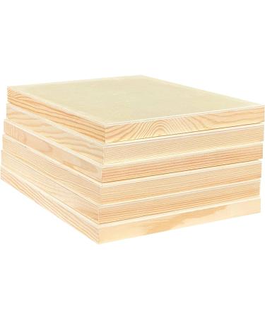 9x12 Wood Canvas 6-Pack - Framed Wooden Panel Boards for Painting and Pouring Crafts - Buy Online on SooperMarket.com