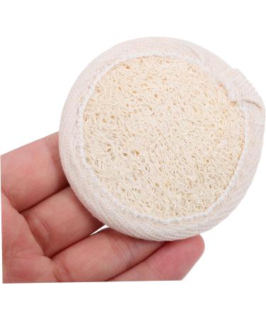 4pcs Loofah Facial & Body Scrubber Set - Beige Fabric Shower & Dish Washing Pads for Exfoliating & Cleansing - Buy Online on SooperMarket.com