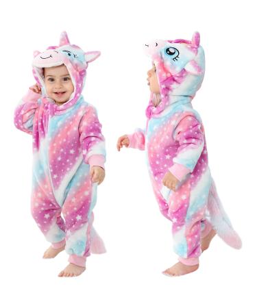 COOKY.D Unisex Winter Hooded Romper Jumpsuit 2-36 Months 6-12 Months Star