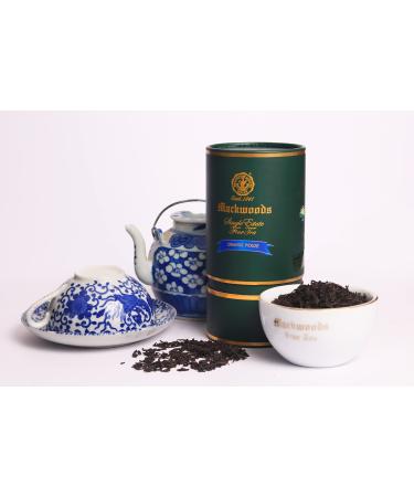 Ceylon Black Tea MACKWOODS Single Estate Loose Leaf Orange Pekoe Tea Cylinder