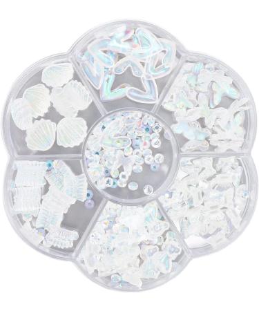 3D Nail Art Decorations Colorful Resin Aurora Bowknot Bear Shell Love Rhinestones Nail Nail Ornament for Women Salon DIY Accessories - Buy Online on SooperMarket.com