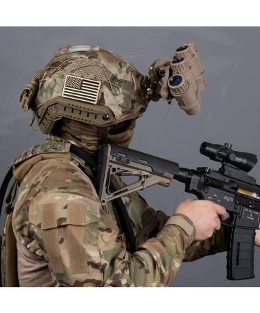 TOPTACPRO Camouflage Helmet Cover for Fast Helmet Size M/L - Cordura 500D Nylon | Paintball Shooting Gear - Buy Online on SooperMarket.com