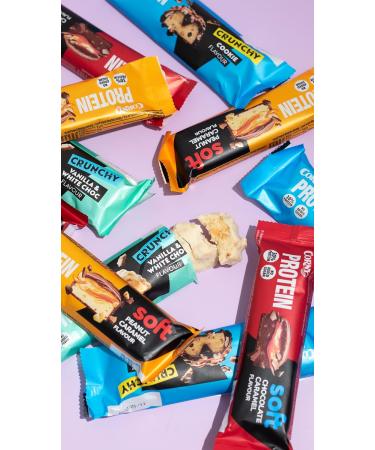 Buy Corny Protein Crunchy Vanilla & White Chocolate Bars | 30% Protein No Added Sugar | Bulk Pack of 12x45g - International Shipping Available - Buy Online on SooperMarket.com