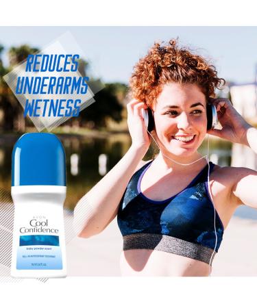 Avon Cool Confidence Baby Powder Scent Roll-on Anti-perspirant Deodorant 2.6 Fl Oz - Bonus Size - Buy Online on SooperMarket.com