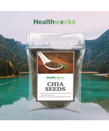 Healthworks Chia Seeds Raw (6 Pounds) - Omega 3, Fiber & Protein - Great for Shakes, Smoothies & Oatmeal - Buy Online on SooperMarket.com
