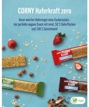 Oat Bar Corny Haferkraft Zero Hazelnut - No Added Sugar 125 kcal Vegan Bulk 48x35g - Healthy Snack for Shipping Worldwide - Buy Online on SooperMarket.com