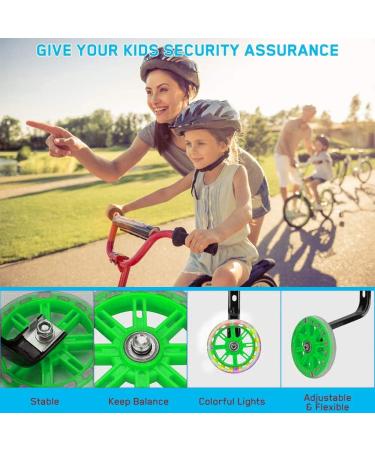 Universal Bicycle Support Wheels for Children & Adults - Green Auxiliary Wheels for Kids' Bikes | 1PC - Buy Online on SooperMarket.com