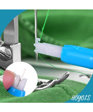 HOYOLS Machine Needle Inserter & Threader - Automatic Sewing Tool for Household Machine Threading - Blue & White (2pcs) - Buy Online on SooperMarket.com