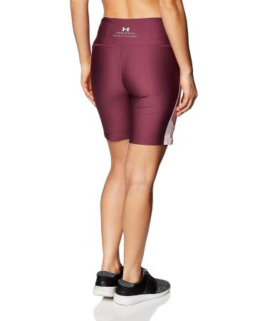 Under Armour Project Rock Women's High Rise Compression Shorts - Maroon/Pink (Size L) - Buy Online on SooperMarket.com