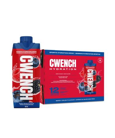 Cwench Electrolyte Sports Drink Hydration Ready To Drink Berry Crush 12x500mL