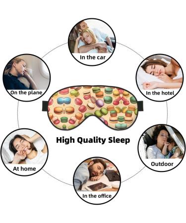 Buy Macaron Flavored Soft Sleep Eye Mask | Breathable Eye Patch for Travel & Relaxation - International Shipping Available - Buy Online on SooperMarket.com