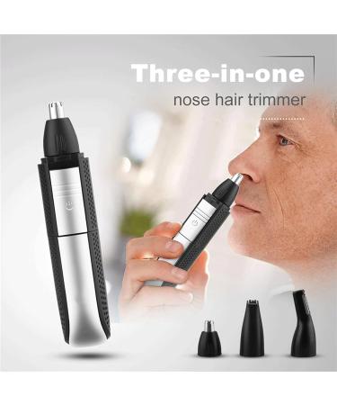 TEMKIN 3 in 1 USB Electric Nose Hair Trimmer & Eyebrow Clipper for Men | Painless Beard Shaver & Grooming Set | International Shipping Available - Buy Online on SooperMarket.com