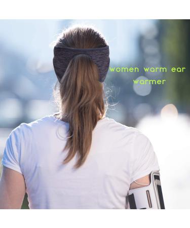 Winter Women's Ponytail Headband Ear Warmer Set - 6 Pack | Moisture-Wicking Sweatband for Running, Yoga, Outdoor Sports - Assorted Colors - Buy Online on SooperMarket.com