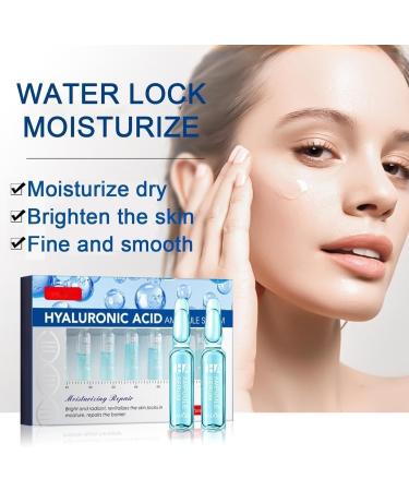 Hyaluronic Acid Concentrated Ampoules For Face Serum Deeply Moisturize Hyaluronic Acid Serum For Face Face Care For A Natural Face Lift Face Serum For Women & Men -7x2ml Ampoules. - Buy Online on SooperMarket.com